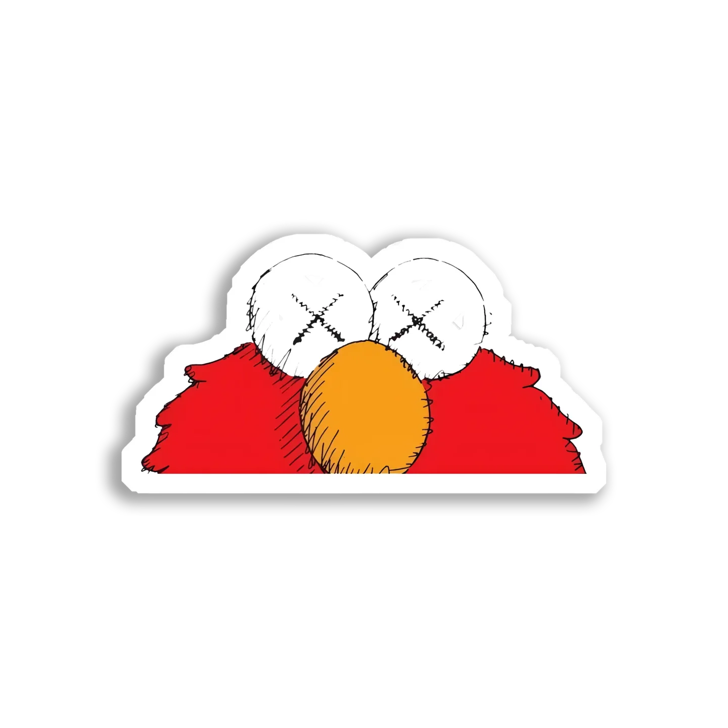 Elmo X Eyes Close Up Sticker