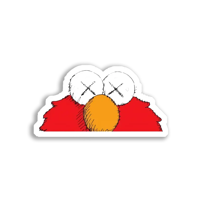 Elmo X Eyes Close Up Sticker