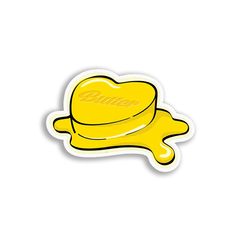 Melting Butter Pat Sticker
