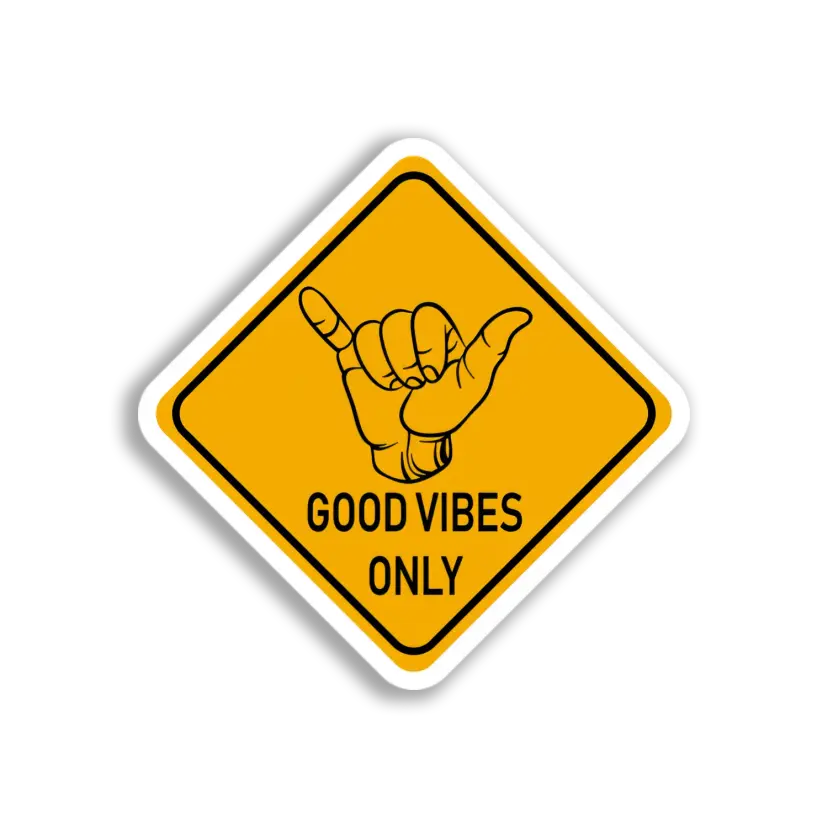 Hang Loose Good Vibes Sticker