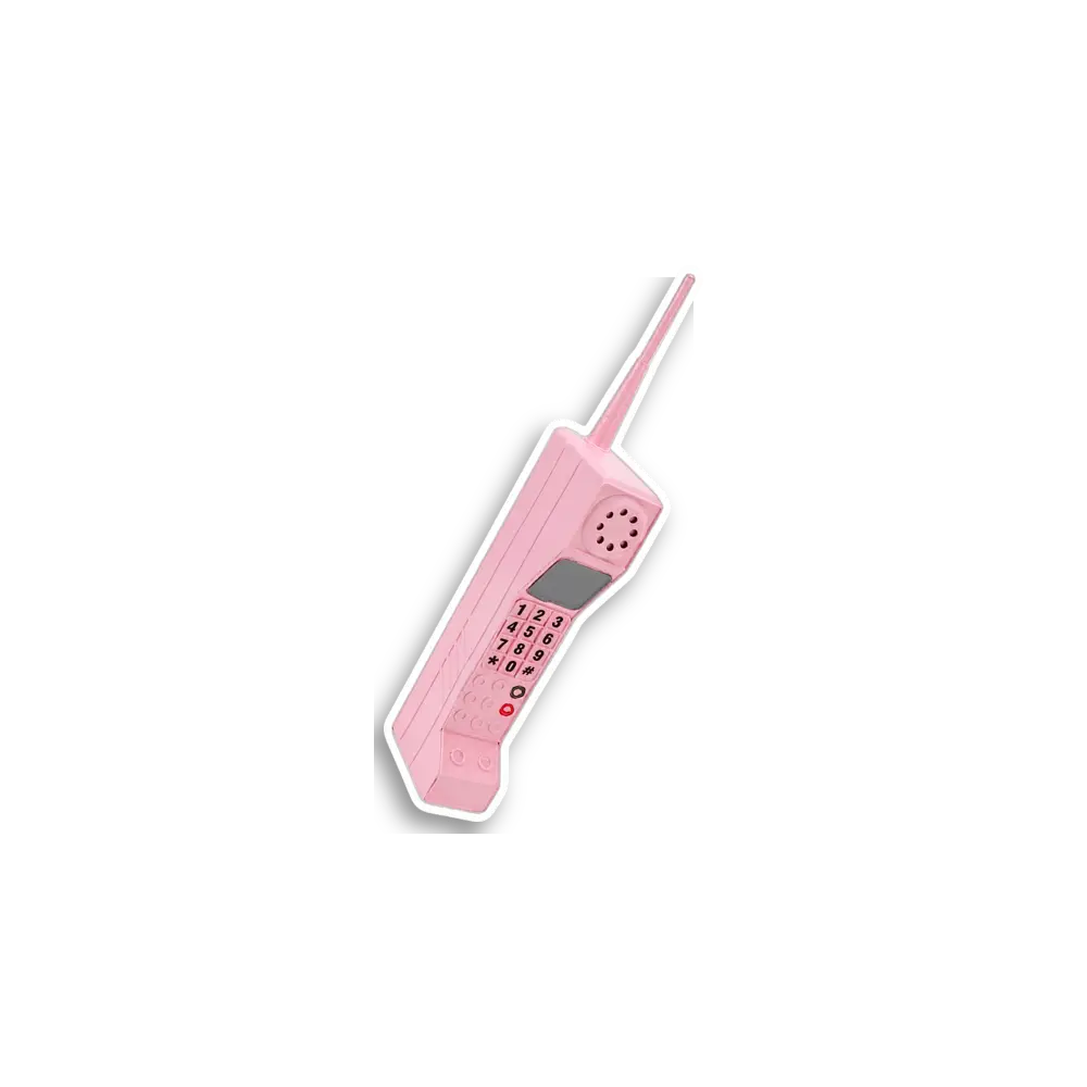 Pink Brick Phone Sticker