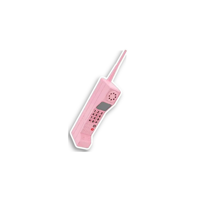 Pink Brick Phone Sticker