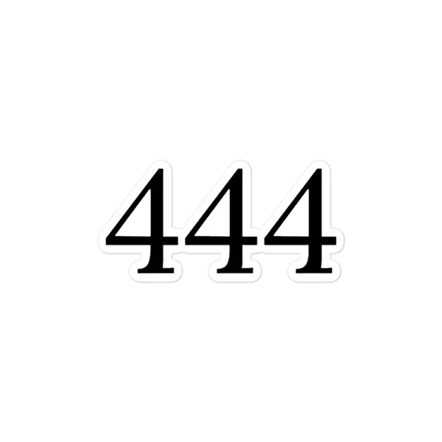 444 Angel Number Sticker