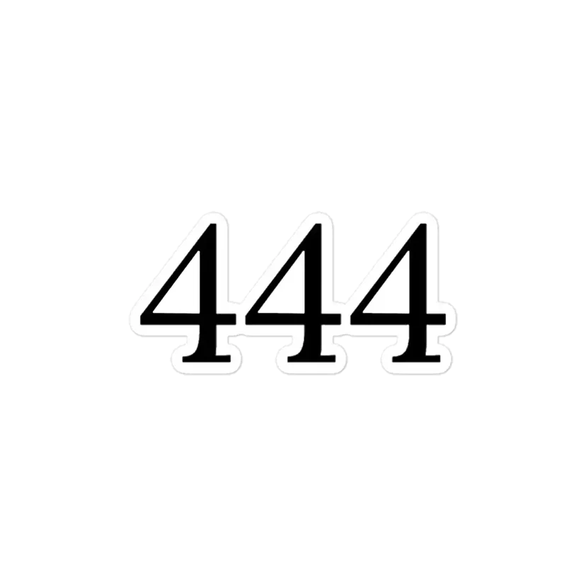 444 Angel Number Sticker