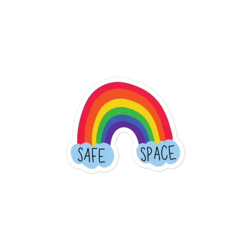 Safe Space Sticker Sticker