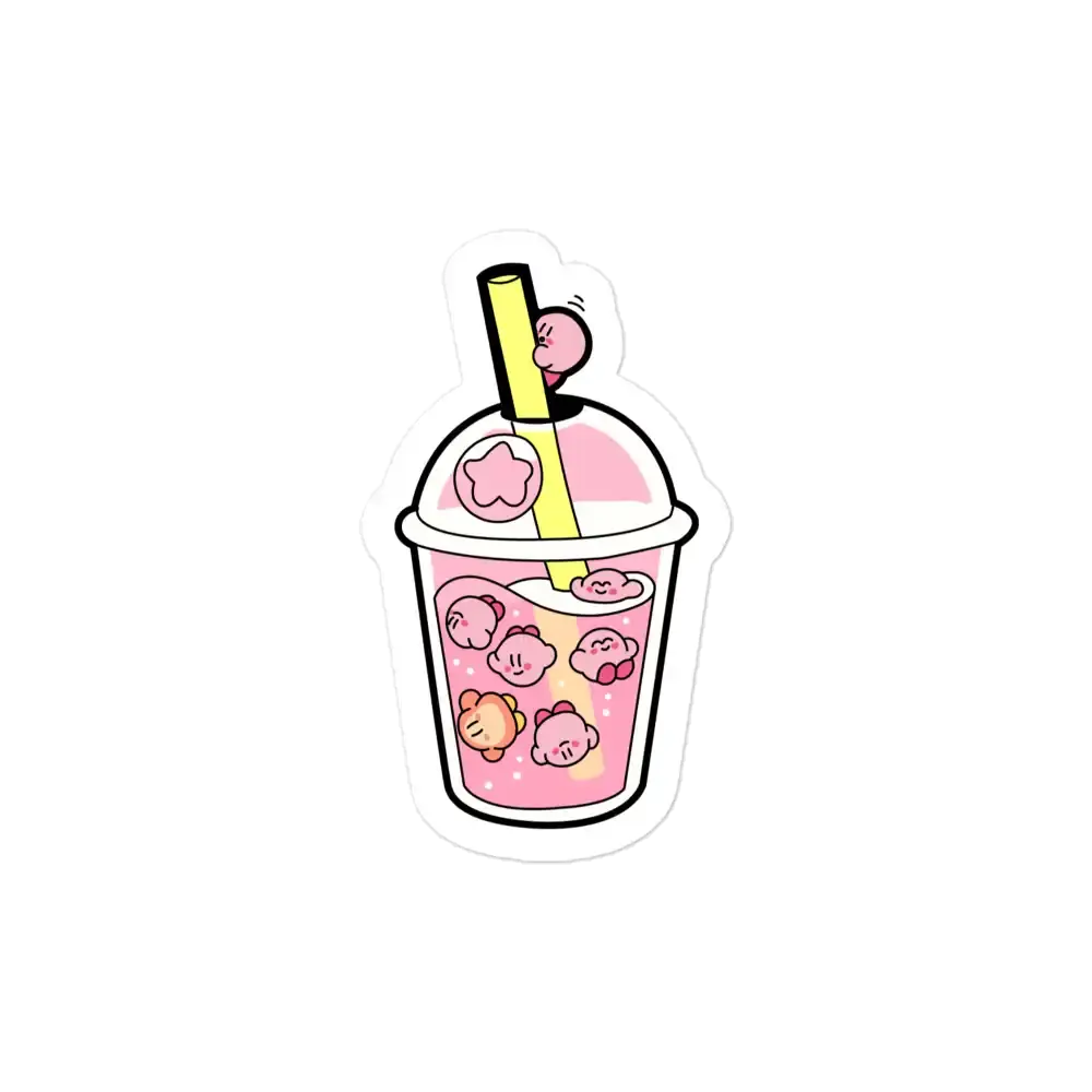 Kirby Drink Sticker