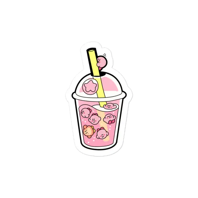 Kirby Drink Sticker