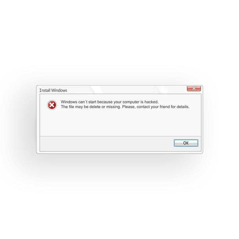 Install Windows Prank Sticker