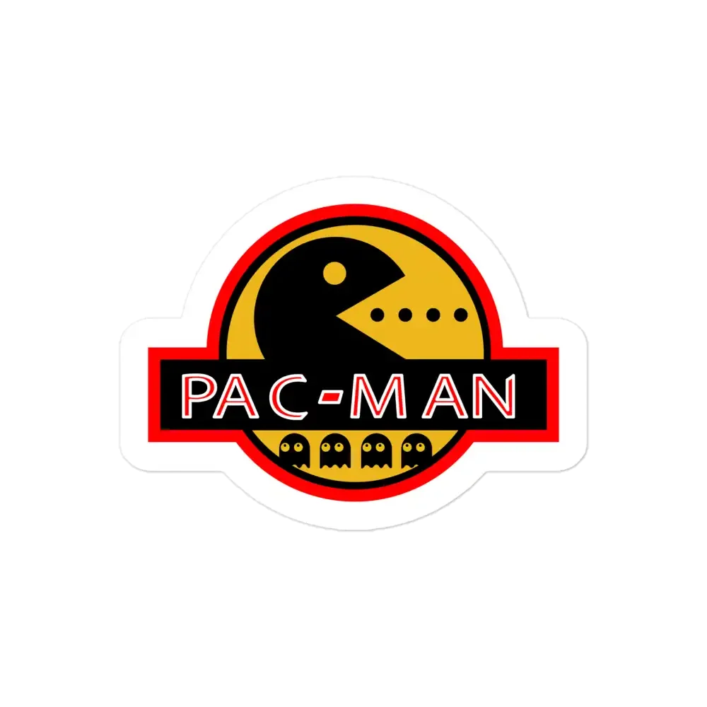 Jurassic Pac-Man Sticker