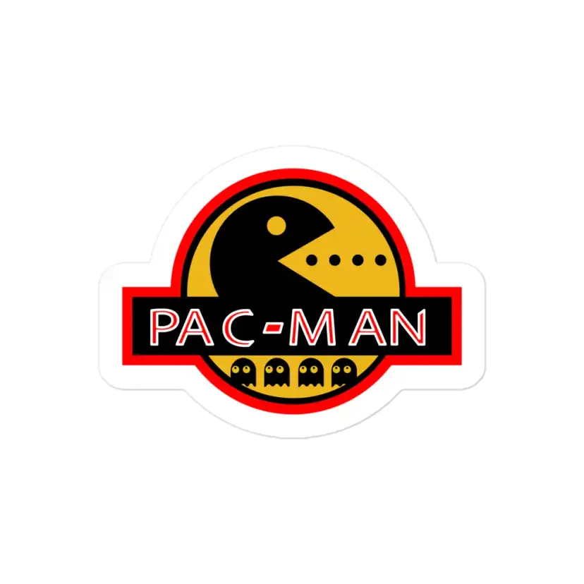 Jurassic Pac-Man Sticker