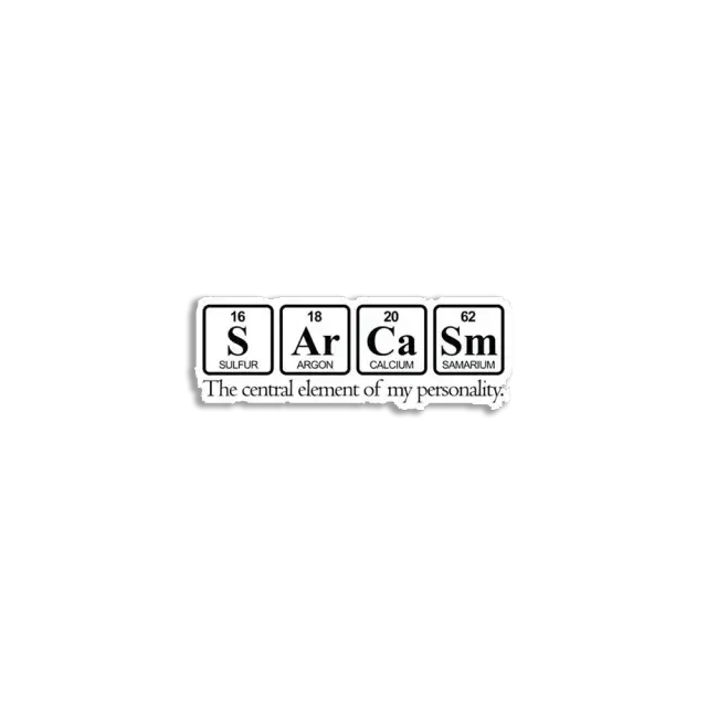 Sarcasm Sticker