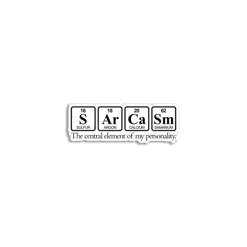 Sarcasm Sticker