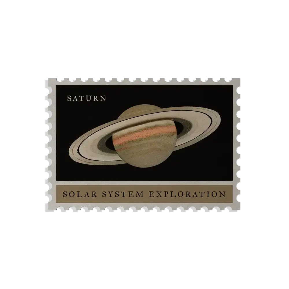 Saturn Stamp Sticker
