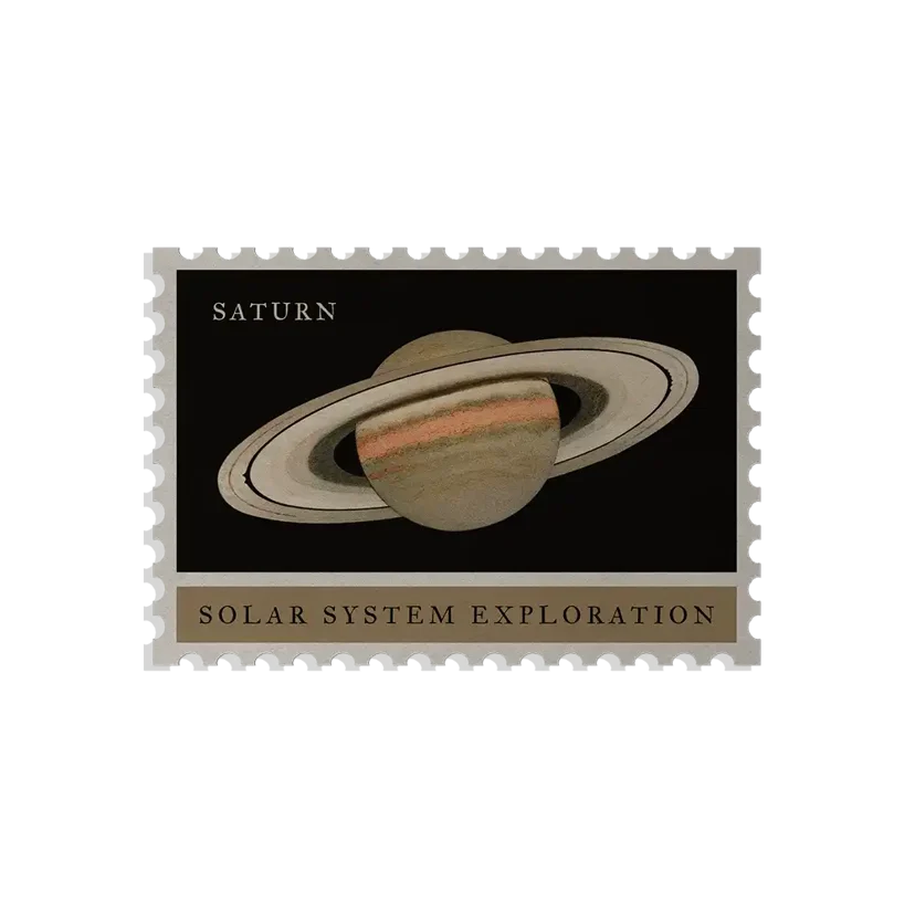 Saturn Stamp Sticker