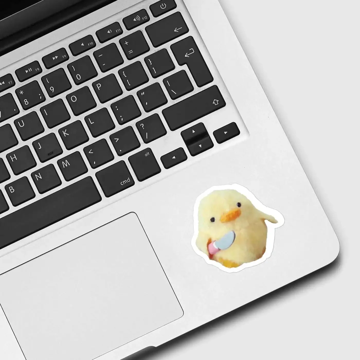 Chicken with a knife meme Sticker