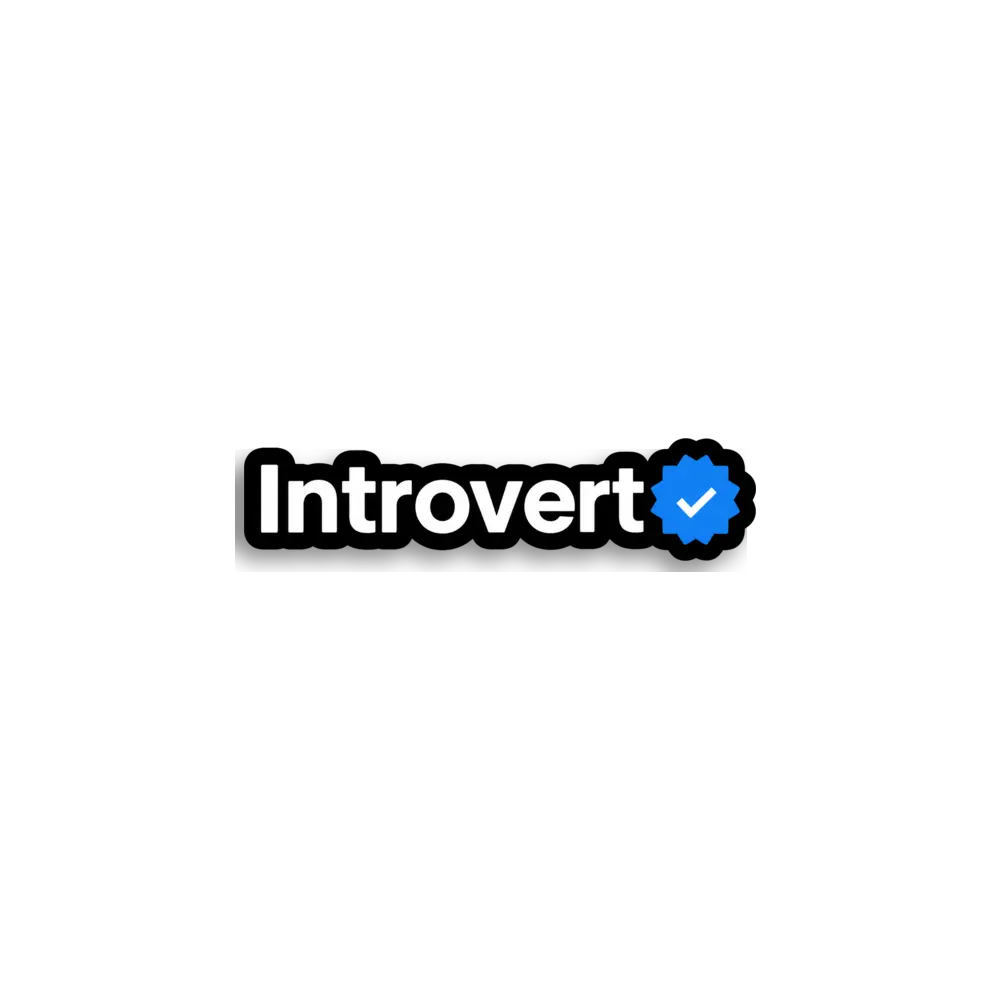 Introvert Verified Sticker