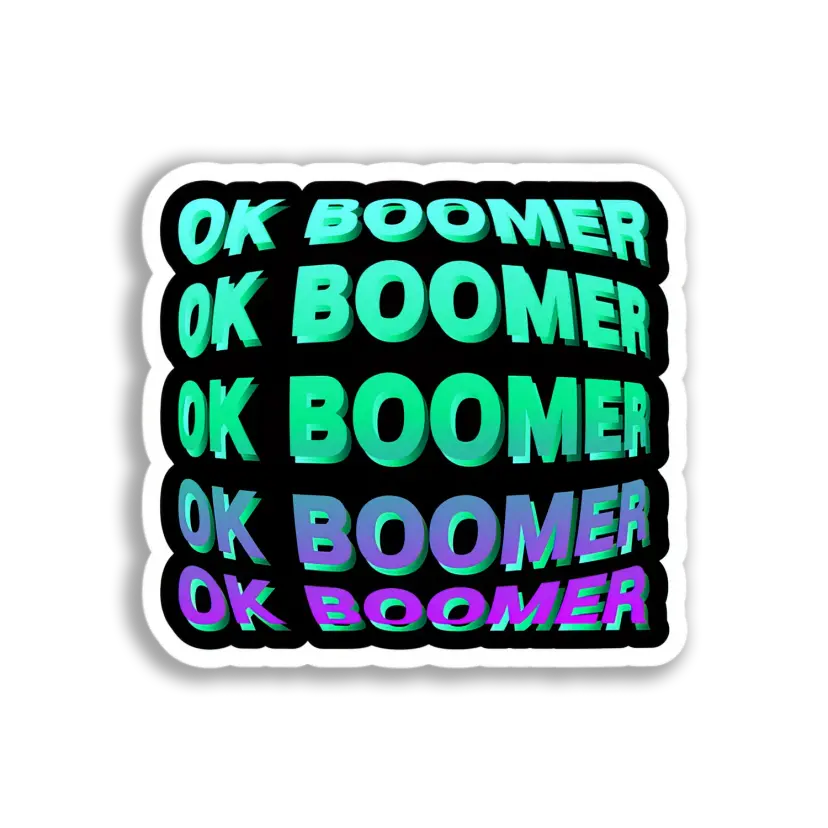OK Boomer Stack Sticker