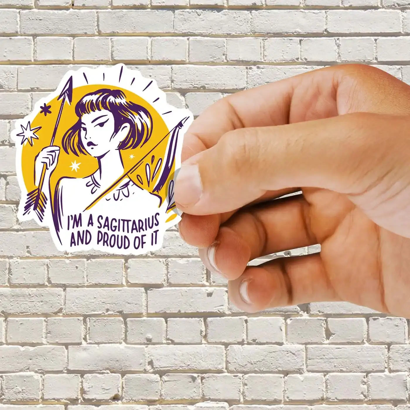 I am Sagittarius and Proud of it Zodiac Sticker