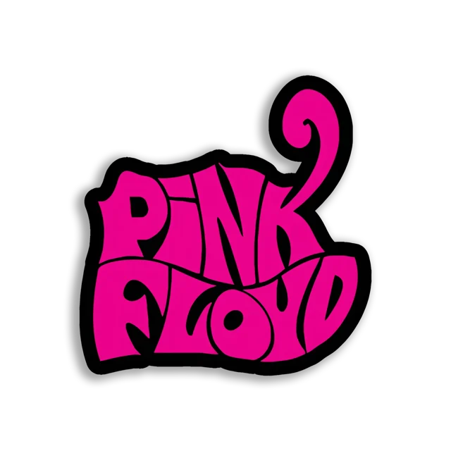 Pink Floyd Logo in Hot Pink Sticker