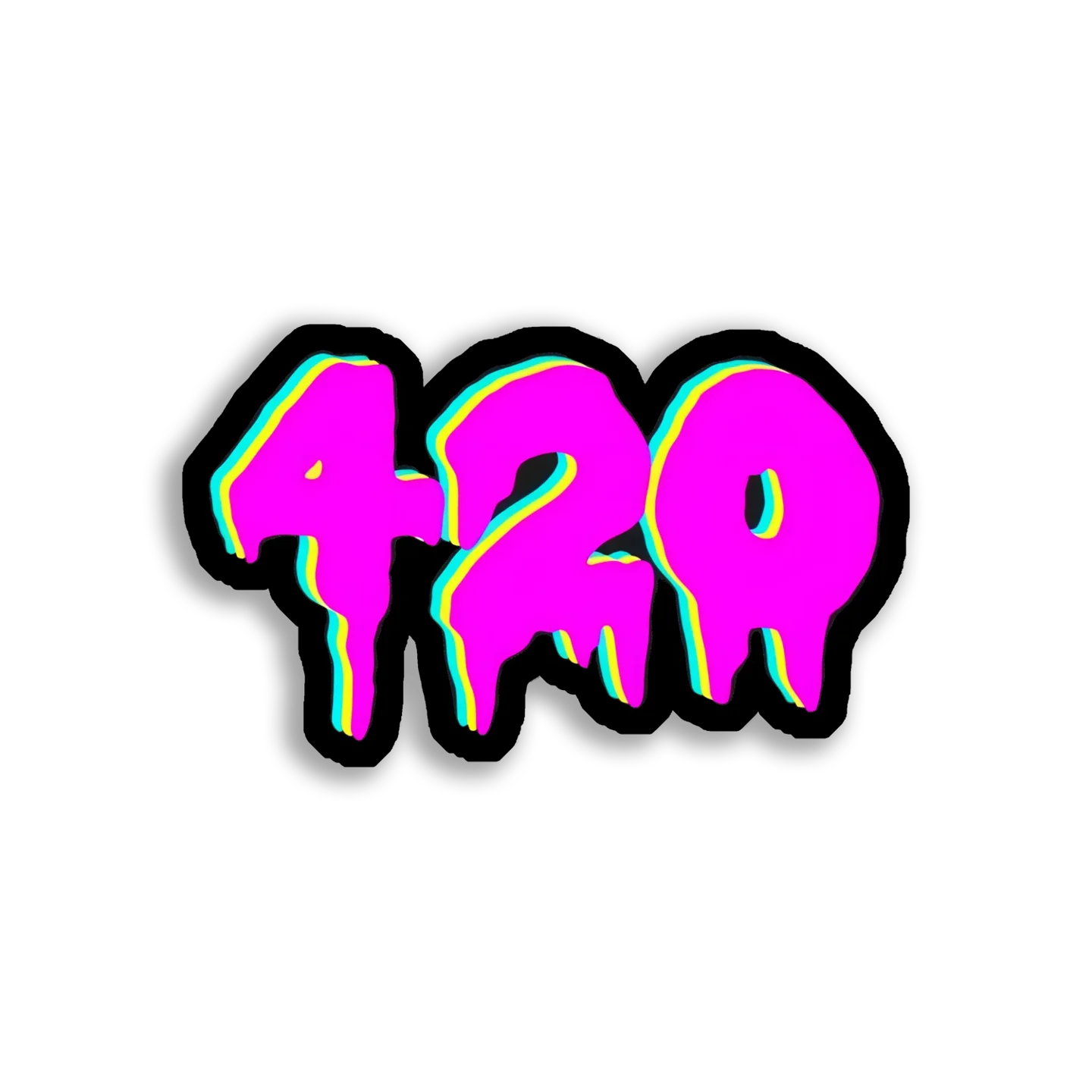 Trippy Dripping 420 Sticker