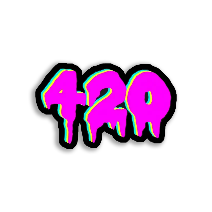 Trippy Dripping 420 Sticker