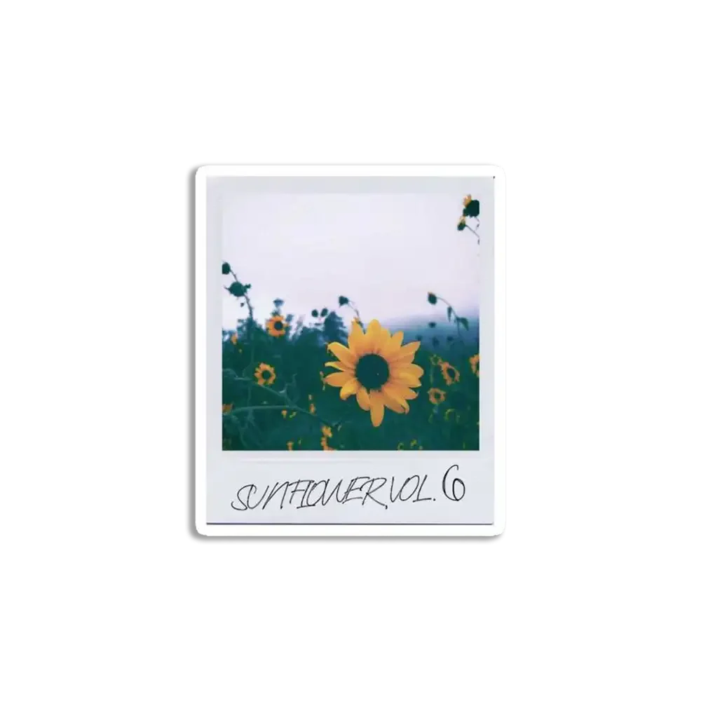Sunflower Polaroid Sticker