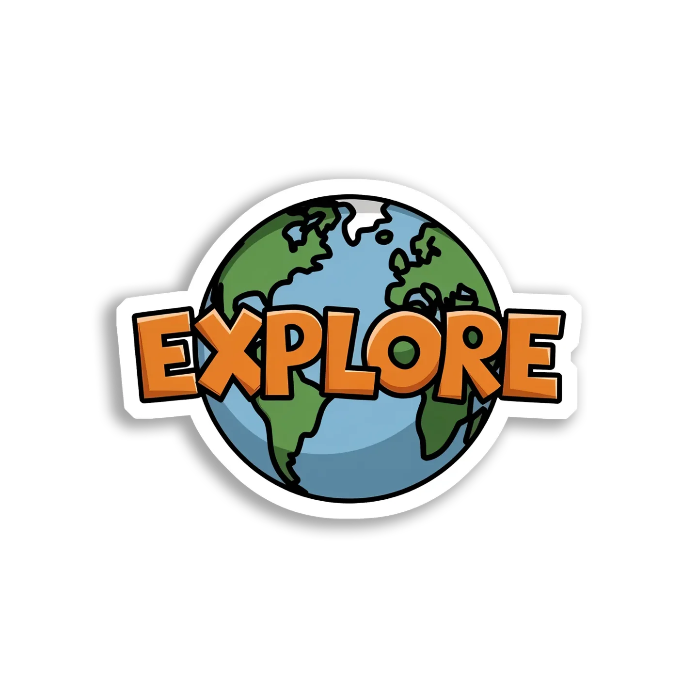 Explore the World Around You Sticker