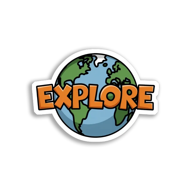Explore the World Around You Sticker