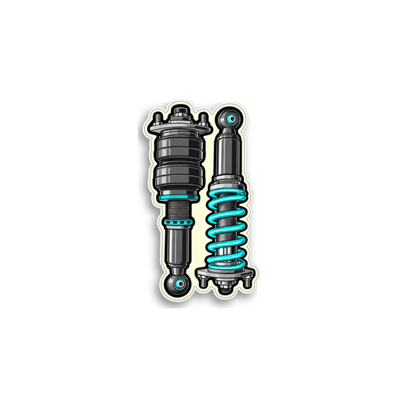 Twin Coilovers Sticker