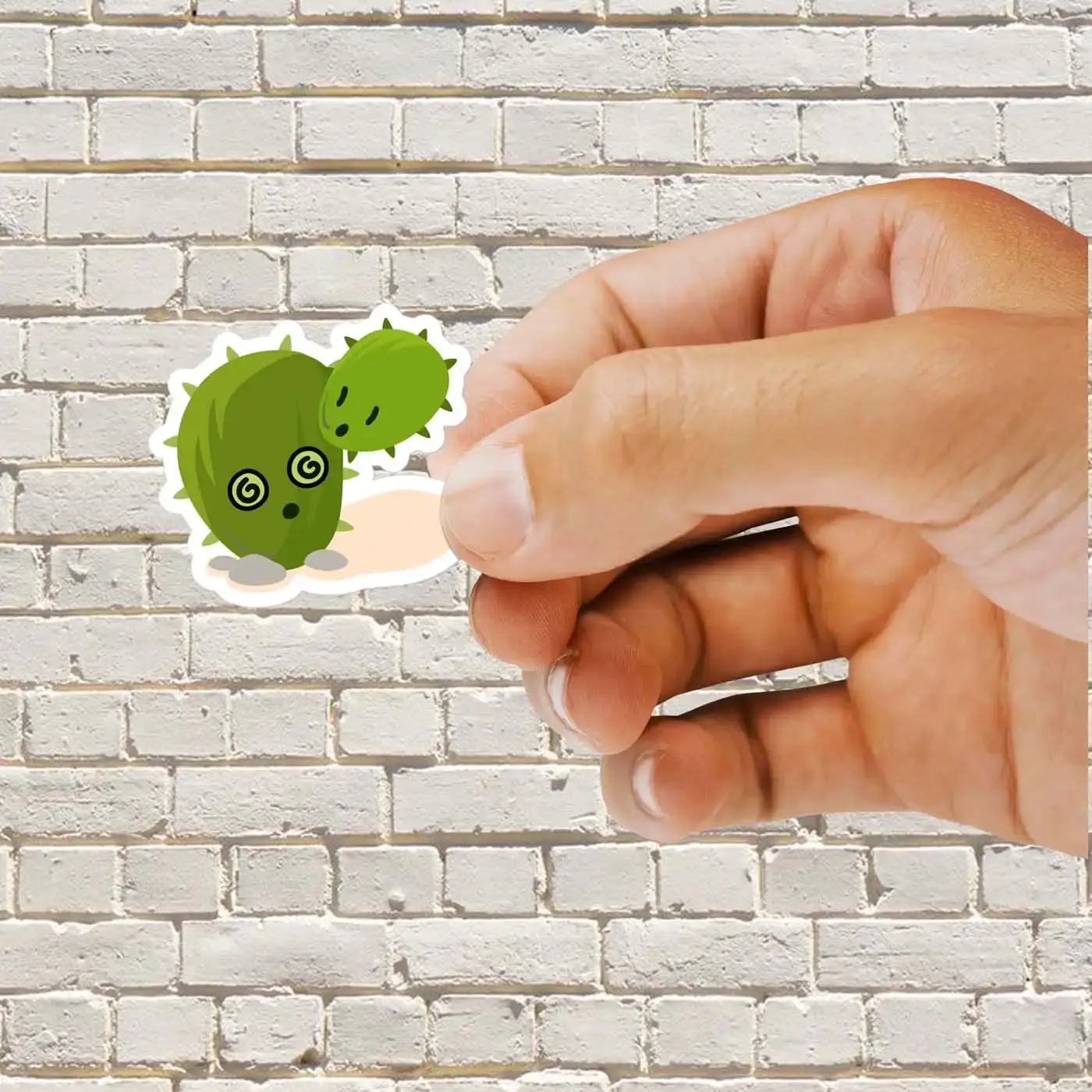 Two-Headed Cactus Sticker