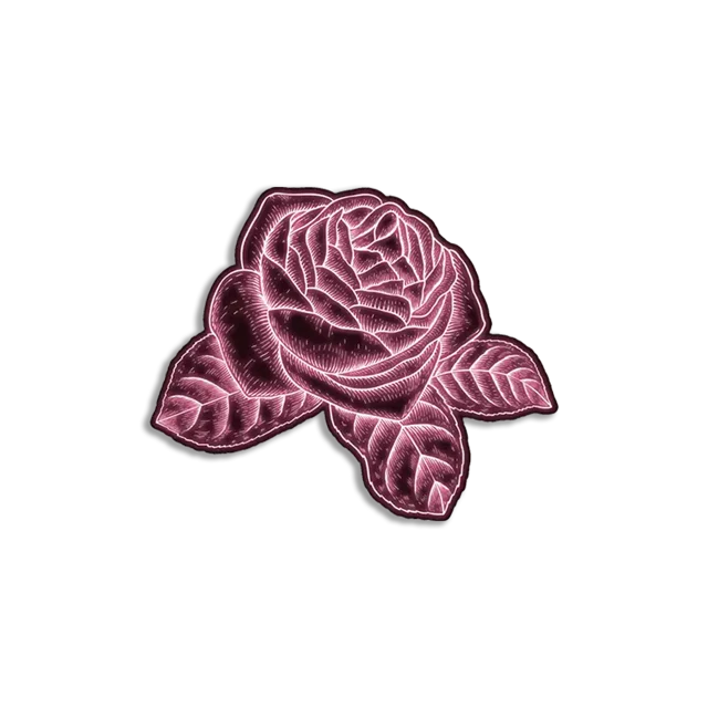 Neon Rose Sticker