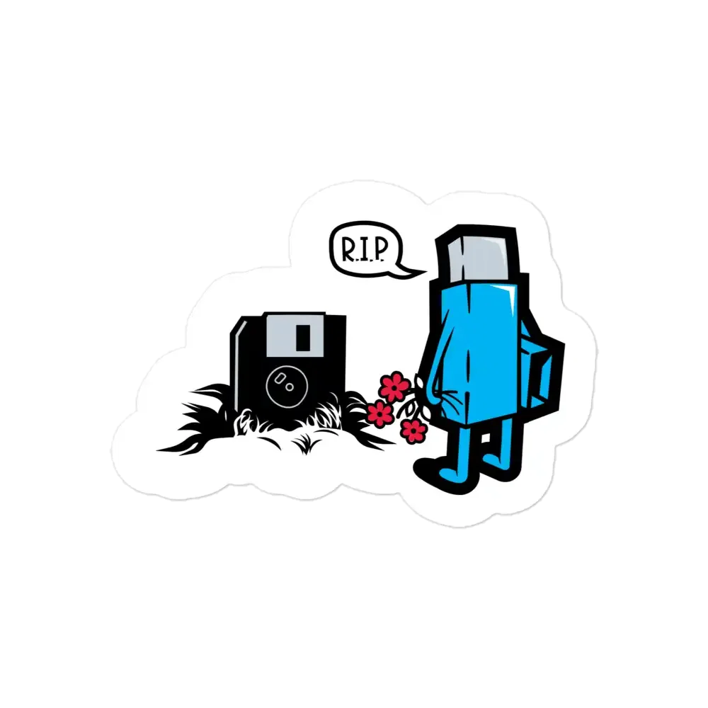 RIP Floopy Sticker
