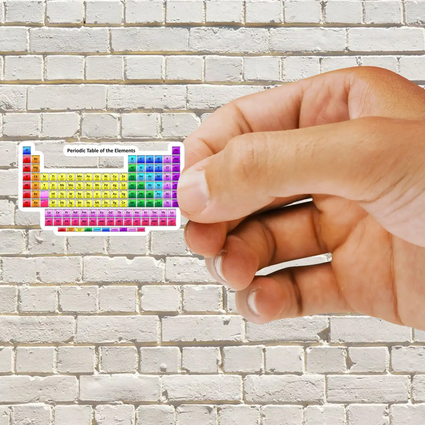 Periodic Table with all 118 Element Names Sticker
