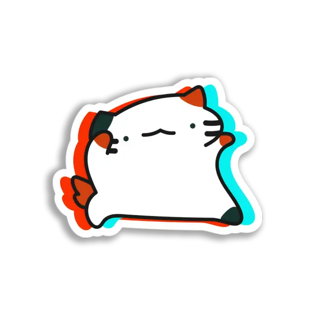 Cute Running Cat Sticker
