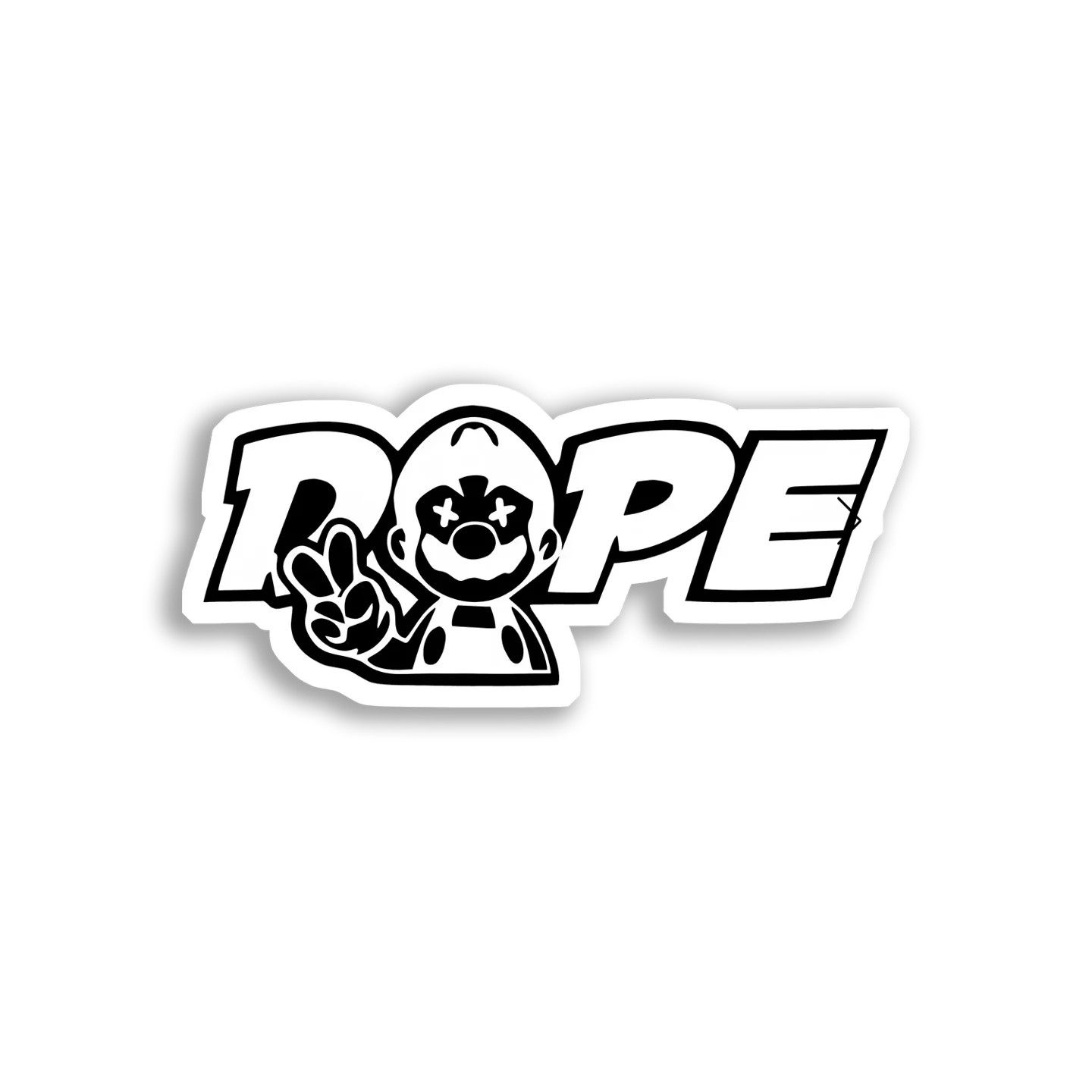 Trippy Clown Says Dope Sticker