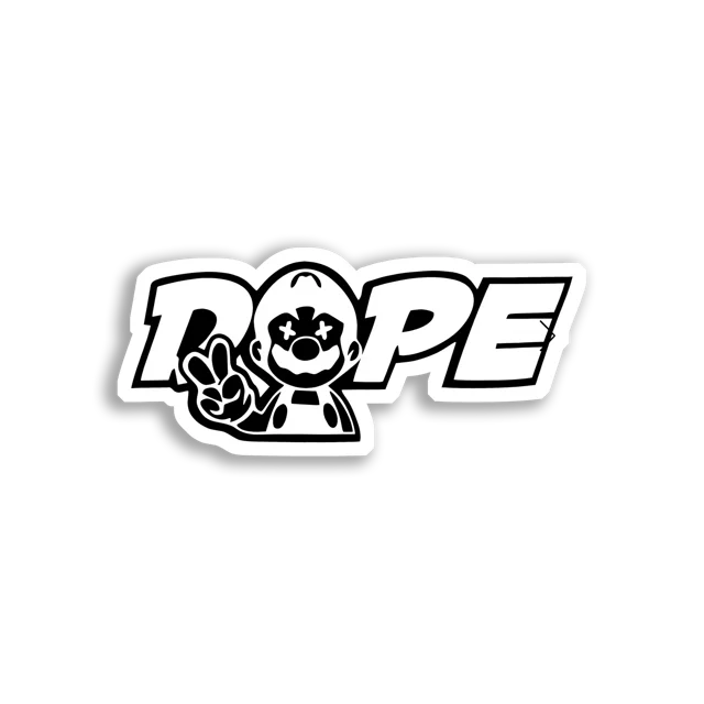 Trippy Clown Says Dope Sticker