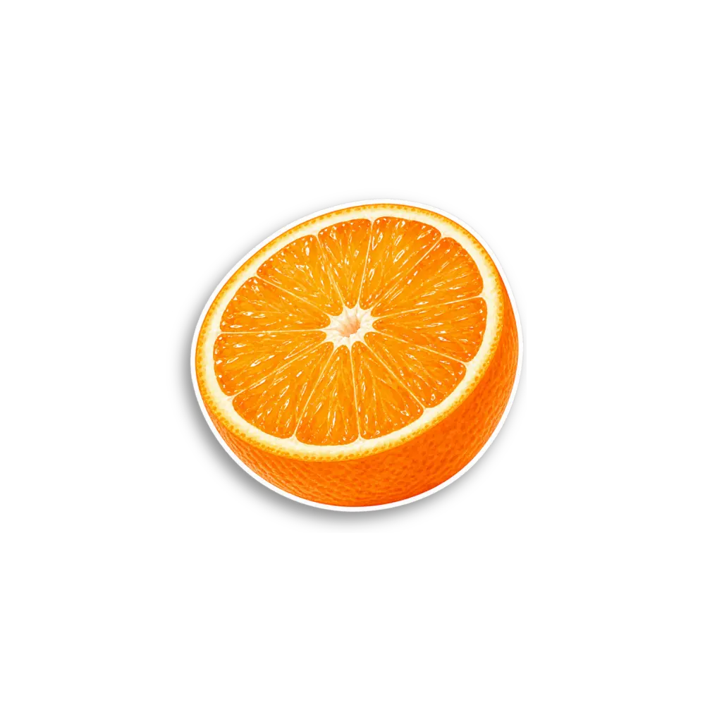 Orange Half Sticker