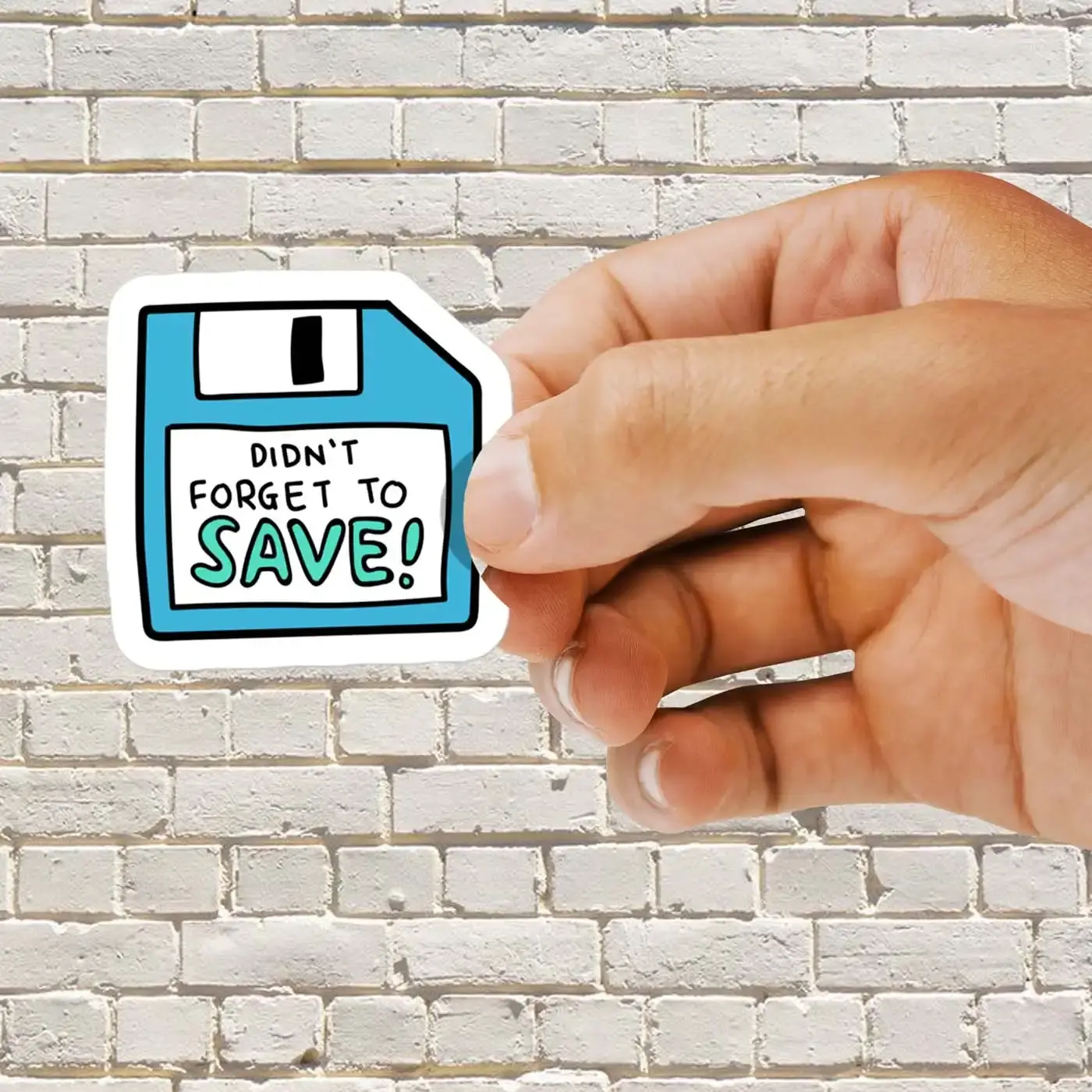 Floppy Disk Did Not Forget to Save Sticker