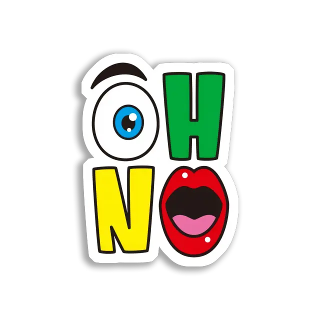 Oh No! Surprised Face Sticker