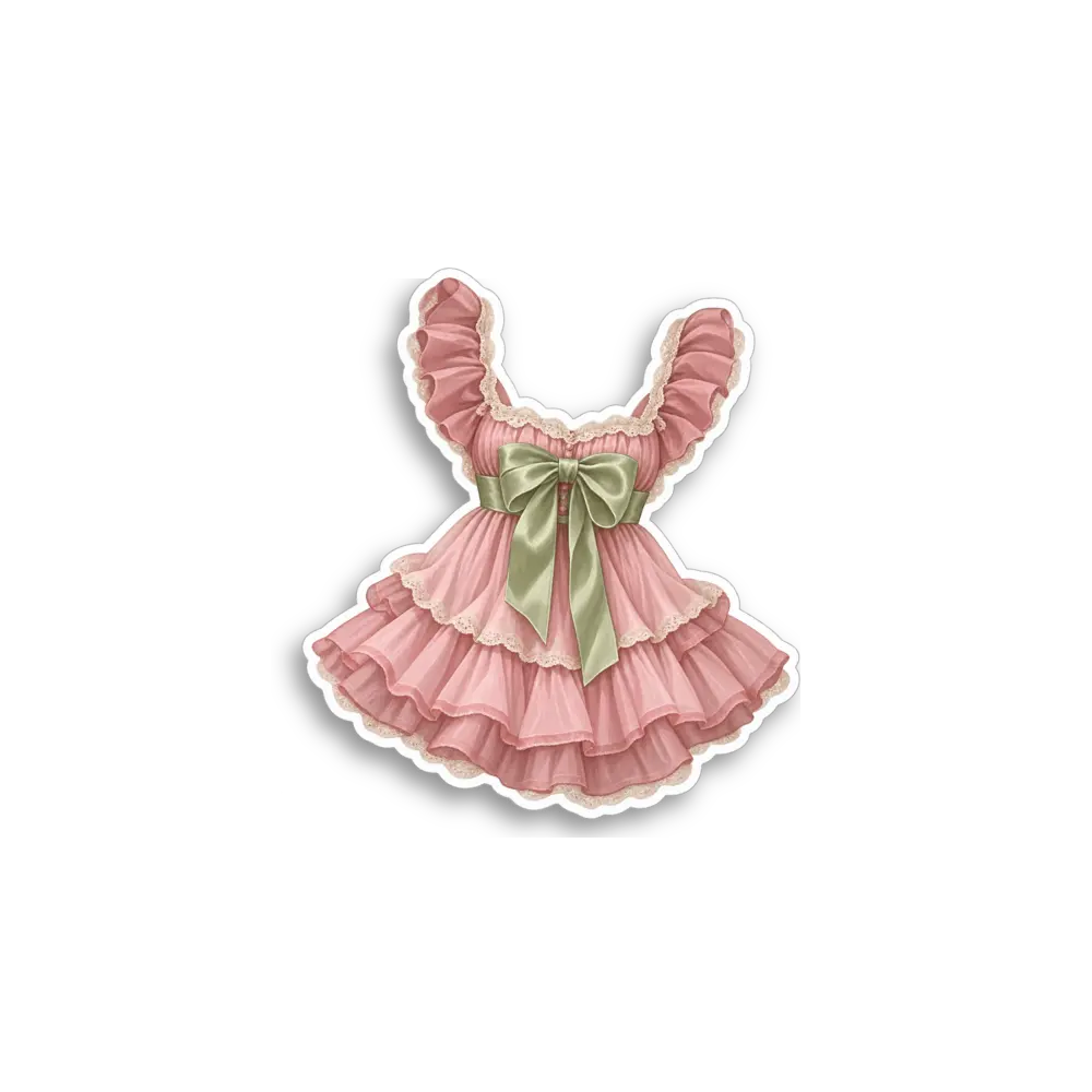 Mini Pink Dress Sticker