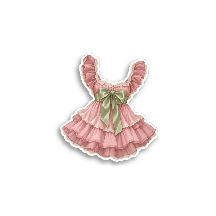 Mini Pink Dress Sticker