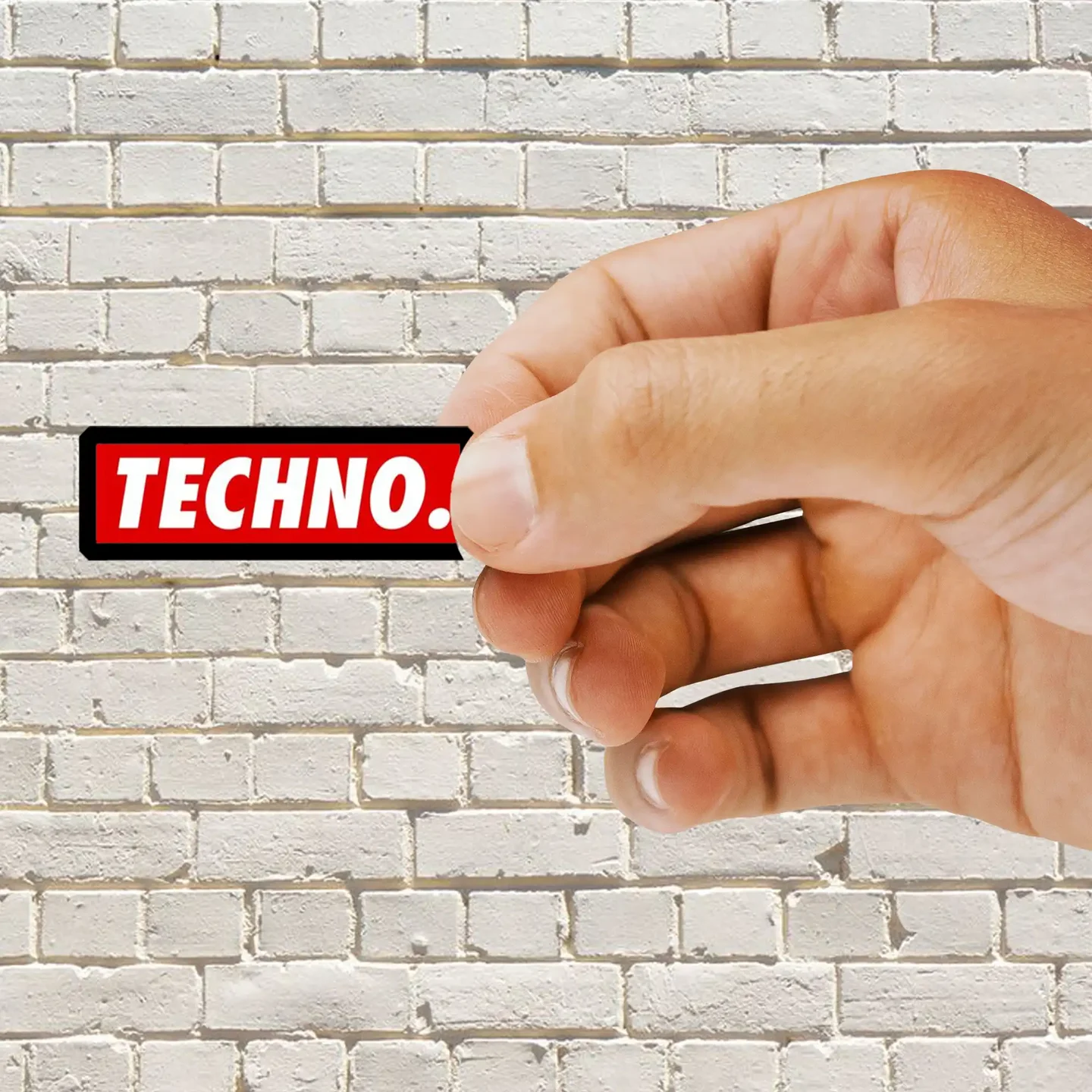 Techno Sticker