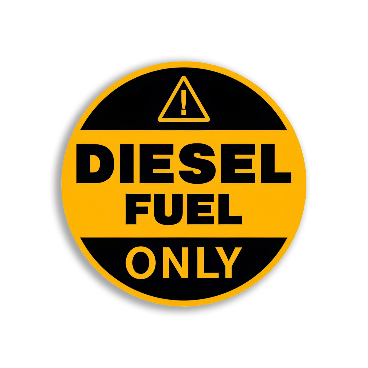 Diesel Fuel Only Sign Car Sticker