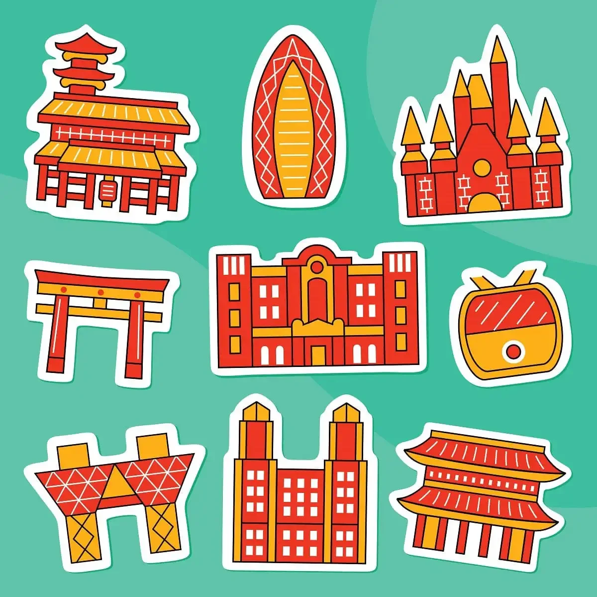 Tokyo City Stickers