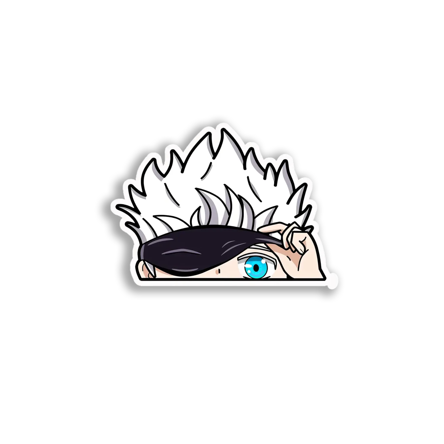 Peeking Anime Boy Sticker