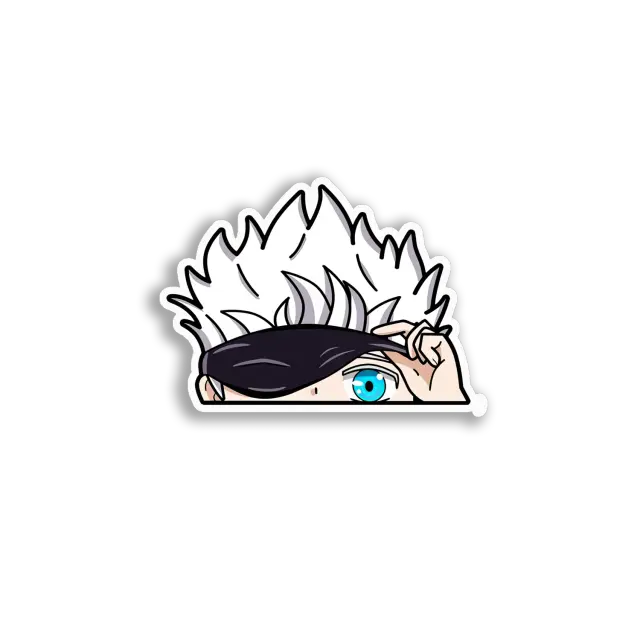 Peeking Anime Boy Sticker