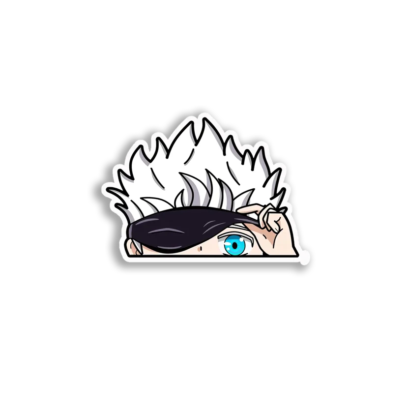 Peeking Anime Boy Sticker