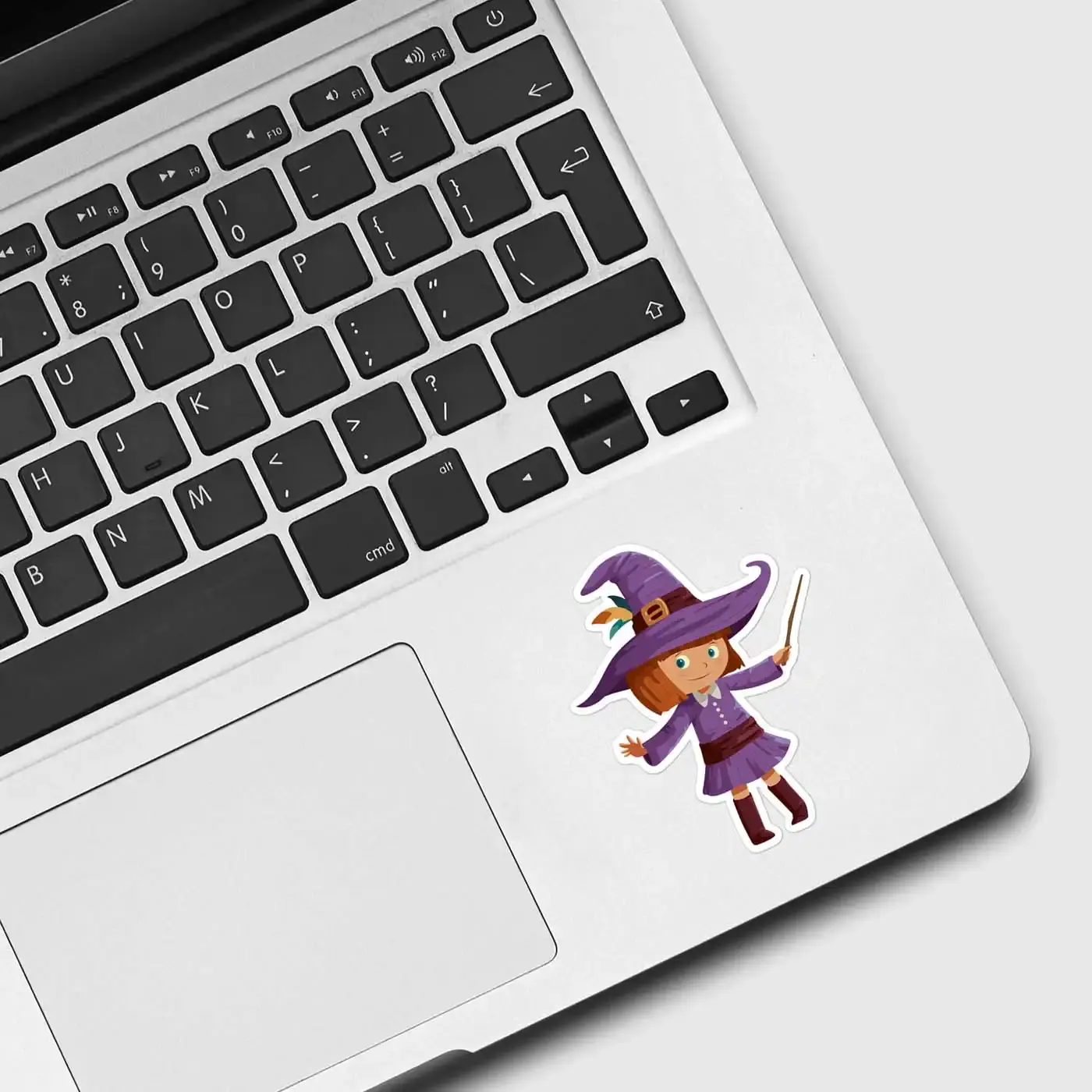 Girl Wearing Witch Costume Sticker