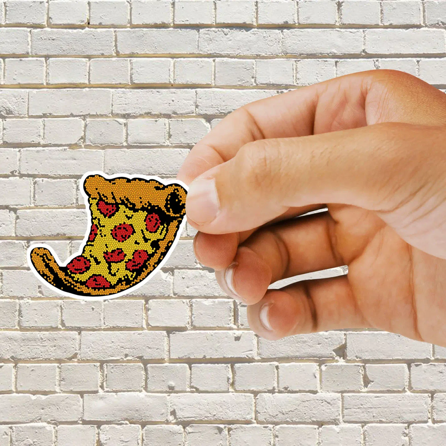 Pixel Pizza Sticker