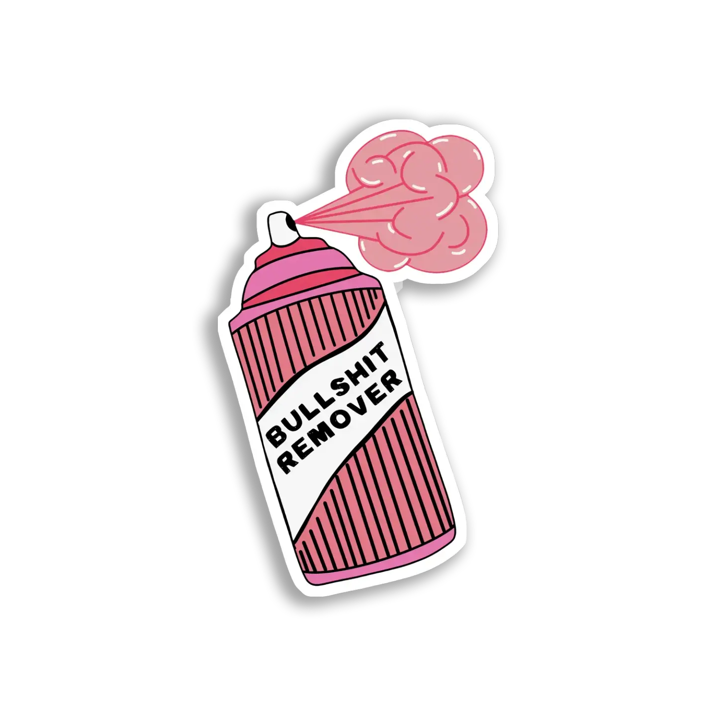 Bullshit Remover Spray Can Sticker